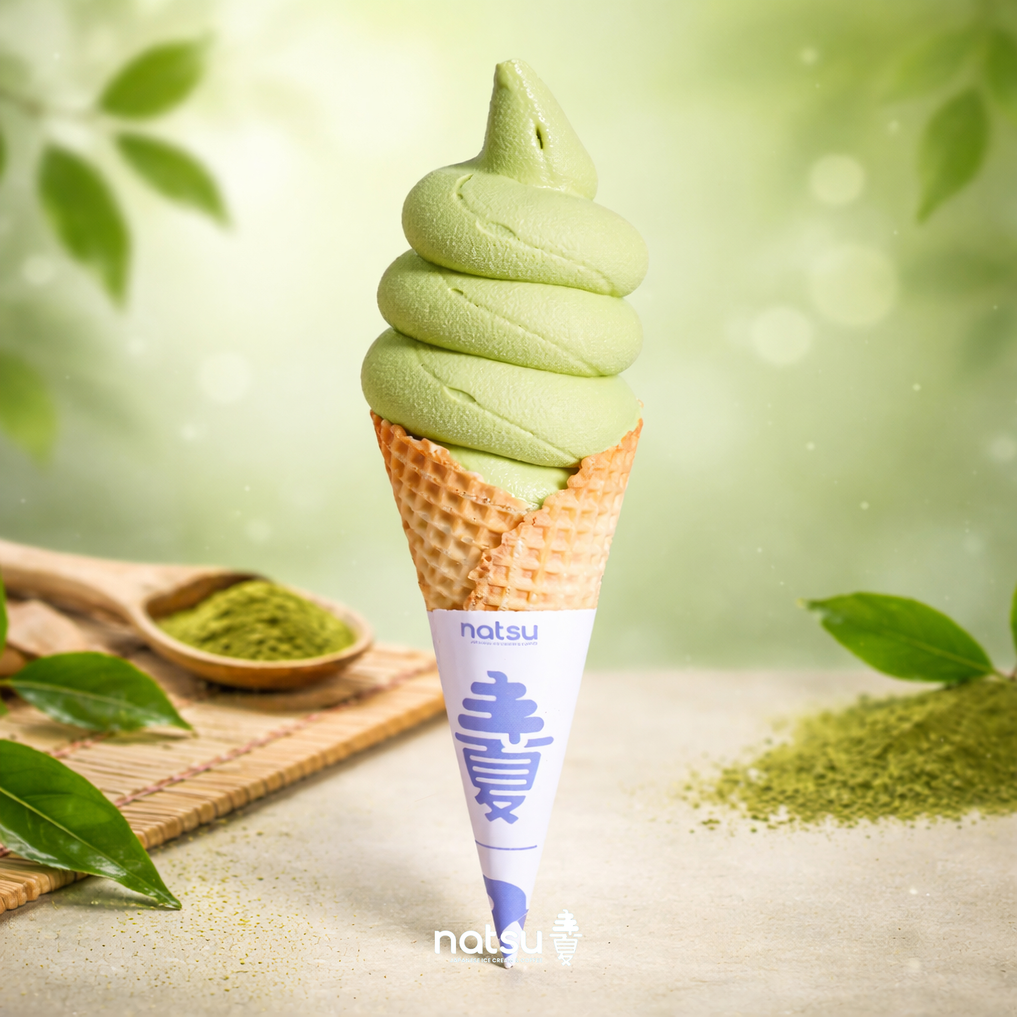 Hokkaido Ice Cream Cone Matcha