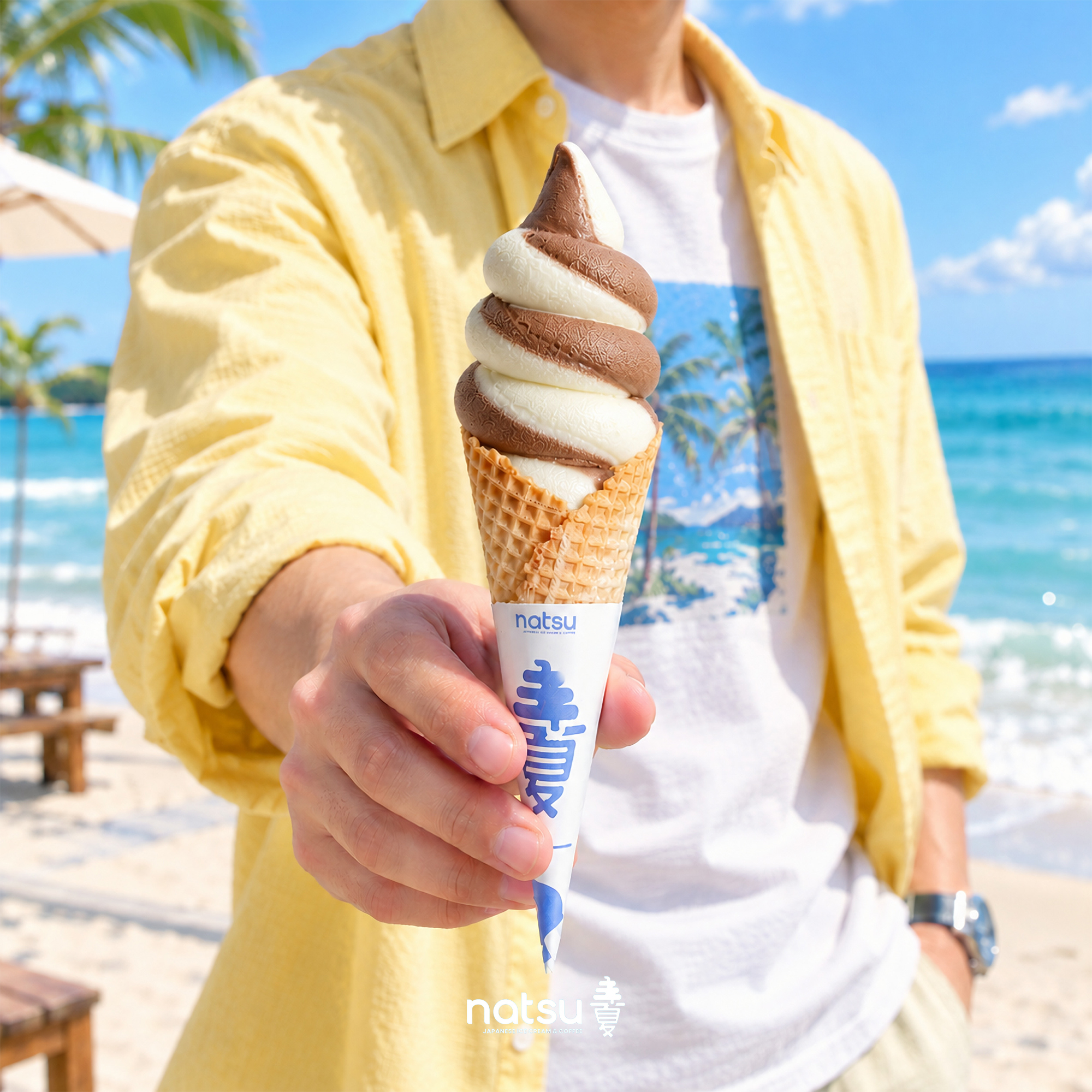 Hokkaido Ice Cream Cone Mix (Vanilla x Chocolate)