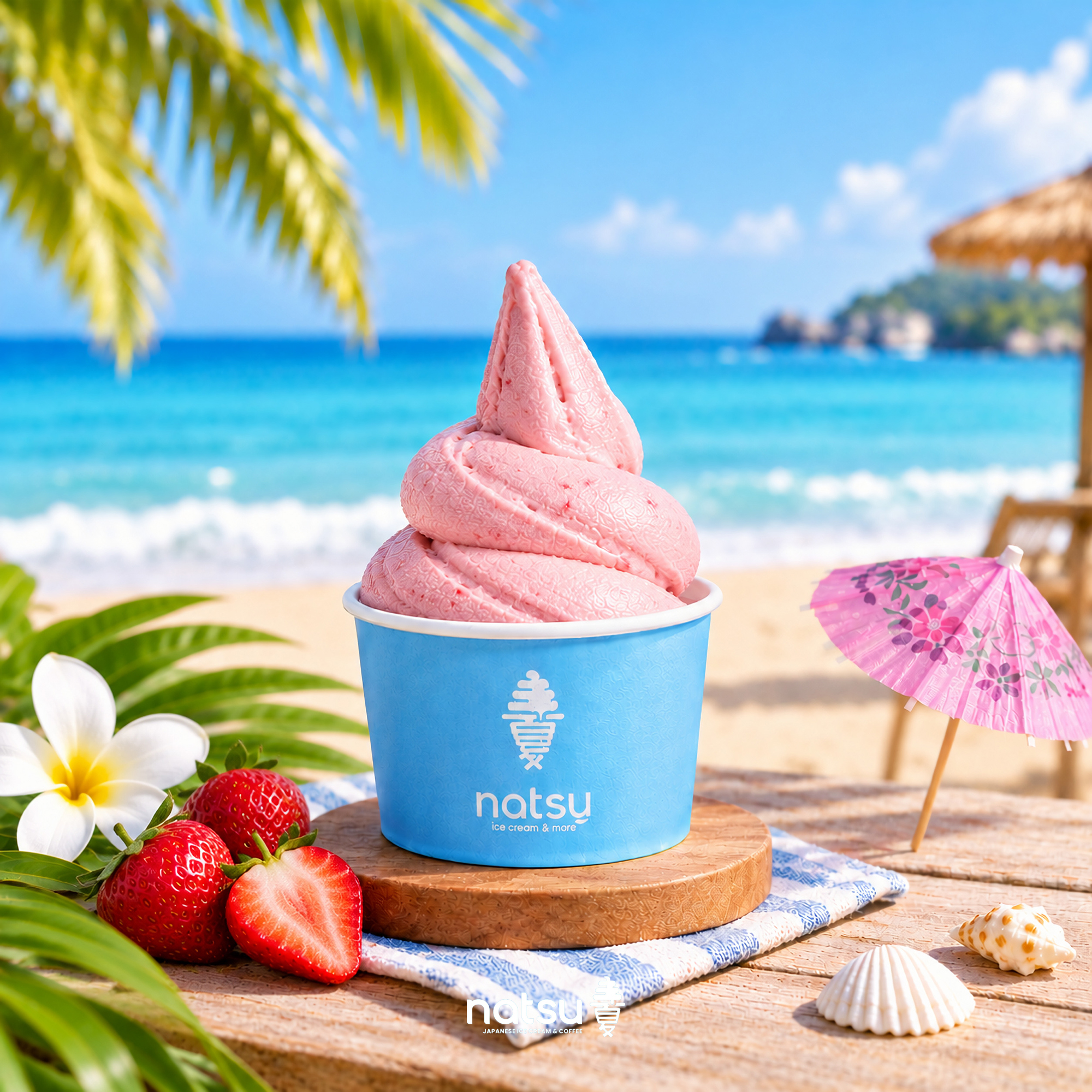 Hokkaido Ice Cream Strawberry Sundae